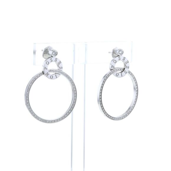 Piaget Possession hoop earrings in white gold and diamonds - Picture 2 of 3